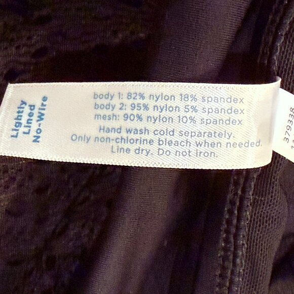 Size 18 Lane Bryant Swim Black Bathing Suit (One-Piece) with Skirt - NWT - Picture 5 of 6